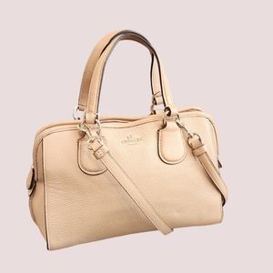 COACH MINI NOLITA SATCHEL IN POLISHED PEBBLE LEATHER
